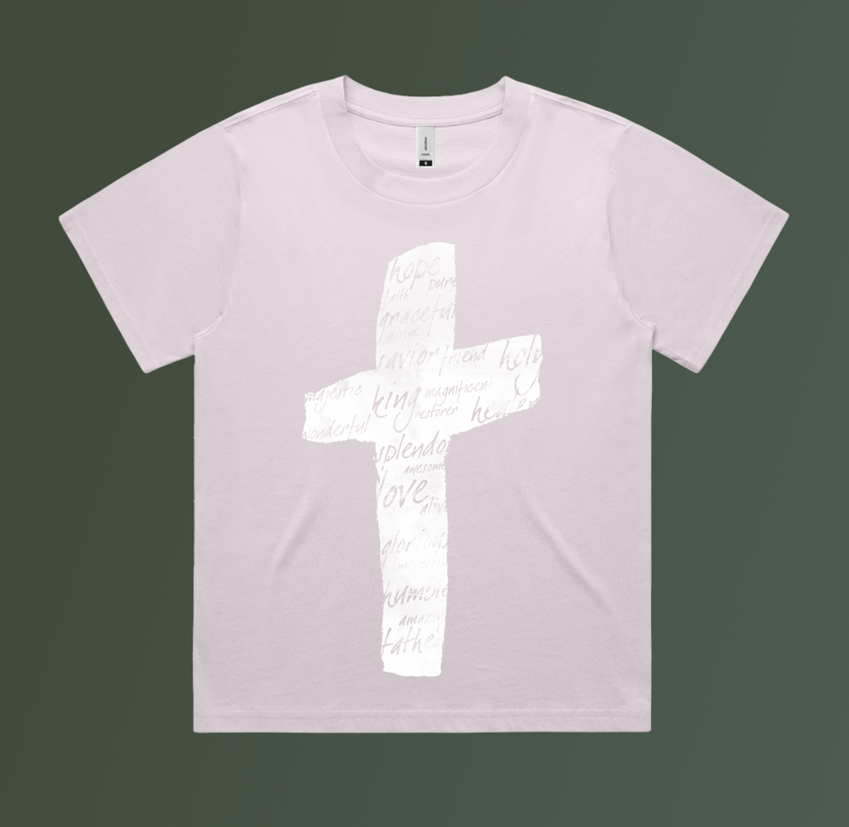 Orchid Cross Tee (Women's Cut) - LAST ONE! – NG by Natalie Grant