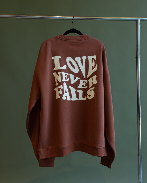 Clay Love Never Fails Crewneck