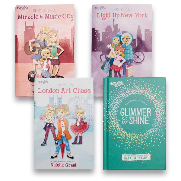 Glimmer Girls 3 Book Set + Glimmer and Shine Devotional