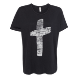 Cross script black tee product shot Natalie Grant 